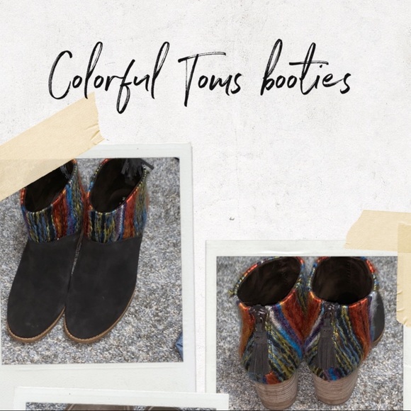Toms Shoes - Colorful Toms Booties!!!